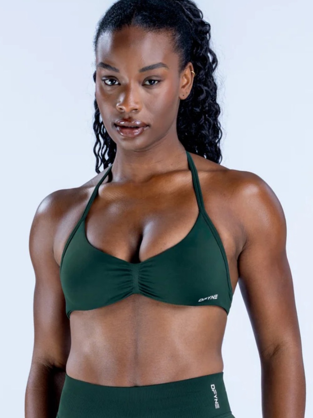 Dfyne Pine Impact Strappy Bra